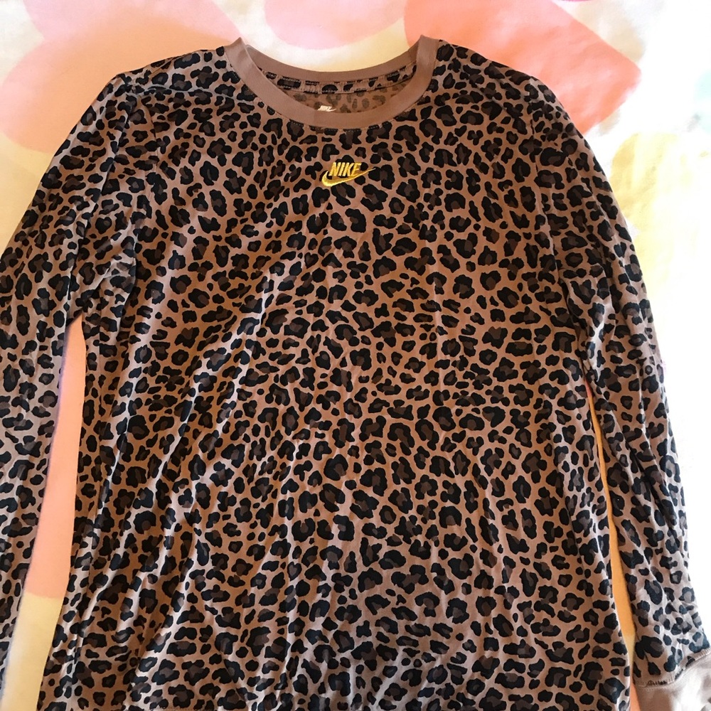 Nike Cheetah Long-Sleeve Top L